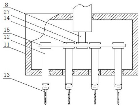 A kind of aluminum alloy plate processing punching device