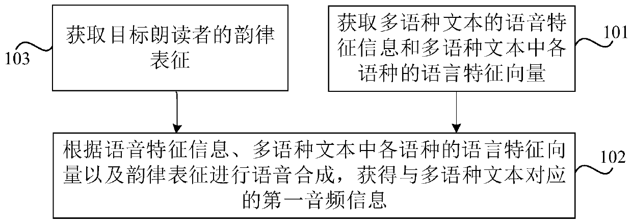 Voice synthesis method and device, computer readable medium and electronic equipment