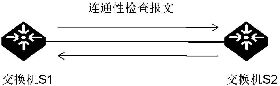 A protocol-independent forwarding network fast fault detection and traffic protection switching method