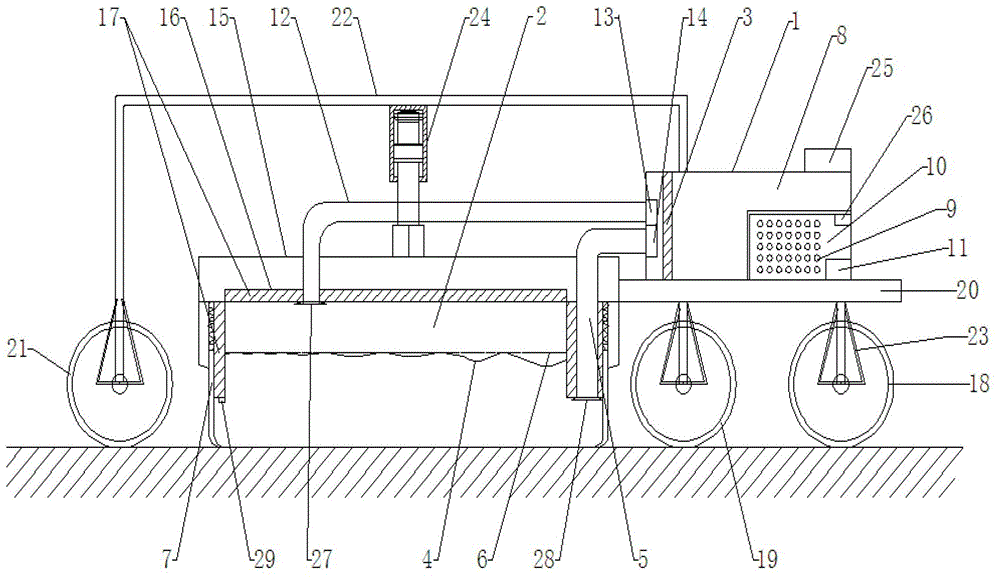 Asphalt pavement in-place hot recycling heating device