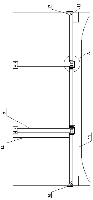 Truck body of horizontal-moving-type rollover self-unloading truck