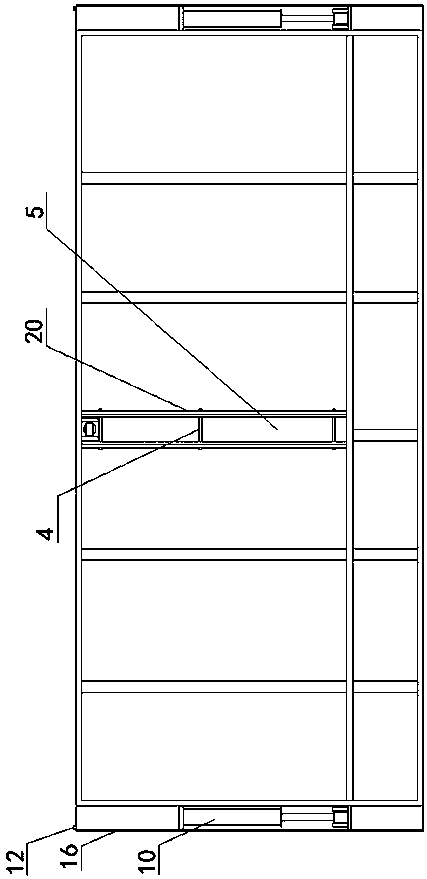 Truck body of horizontal-moving-type rollover self-unloading truck