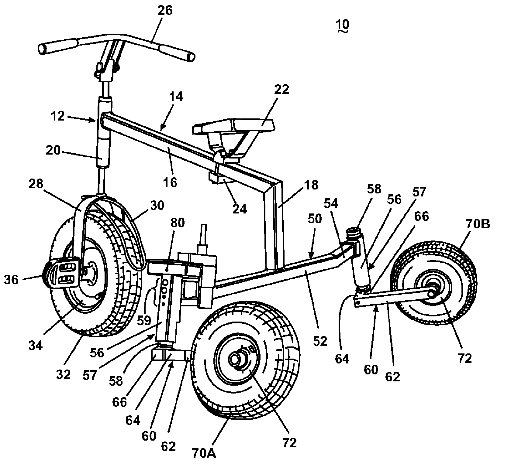 Trike swinger