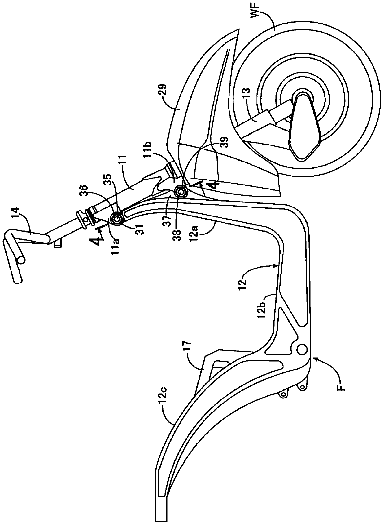 Body frame for motorcycles