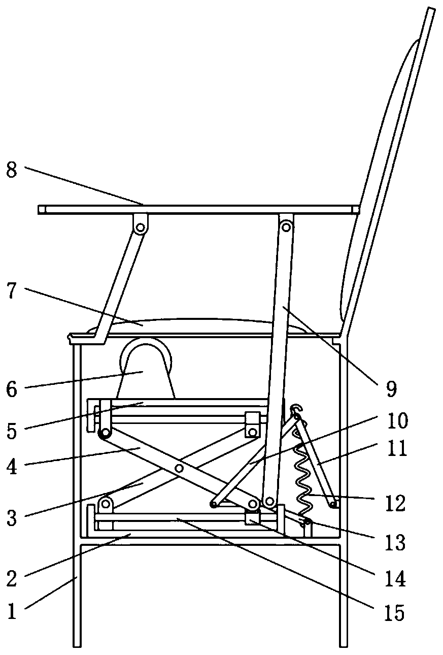 Standing assisting chair for old people