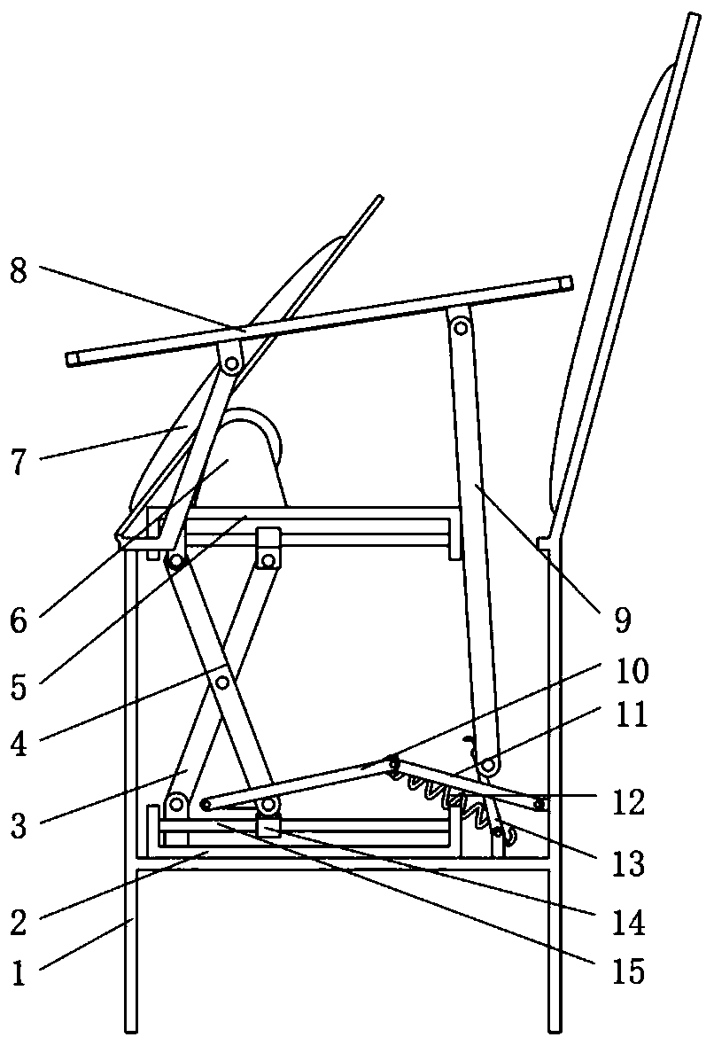 Standing assisting chair for old people