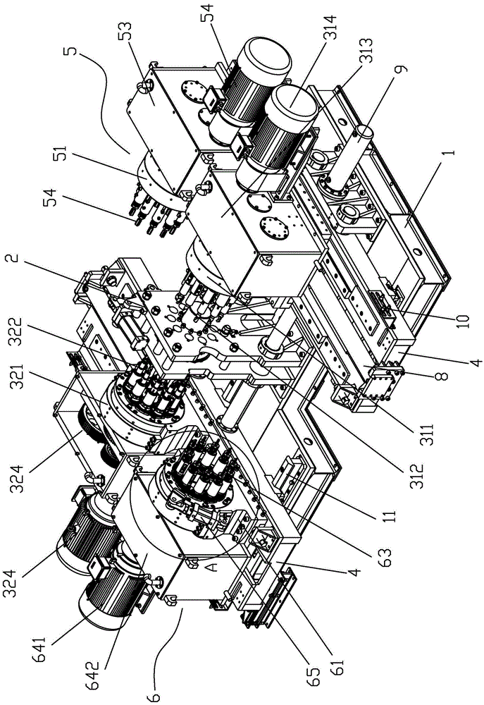 Flange end plate all-in-one machine with drilling, tapping and groove milling functions