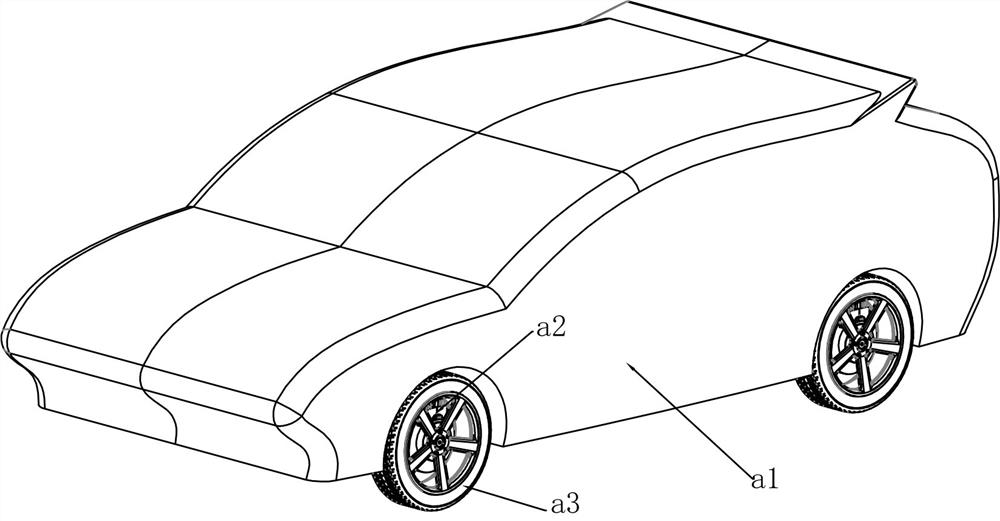 Brake system robot automobile integrating parking brake and service brake