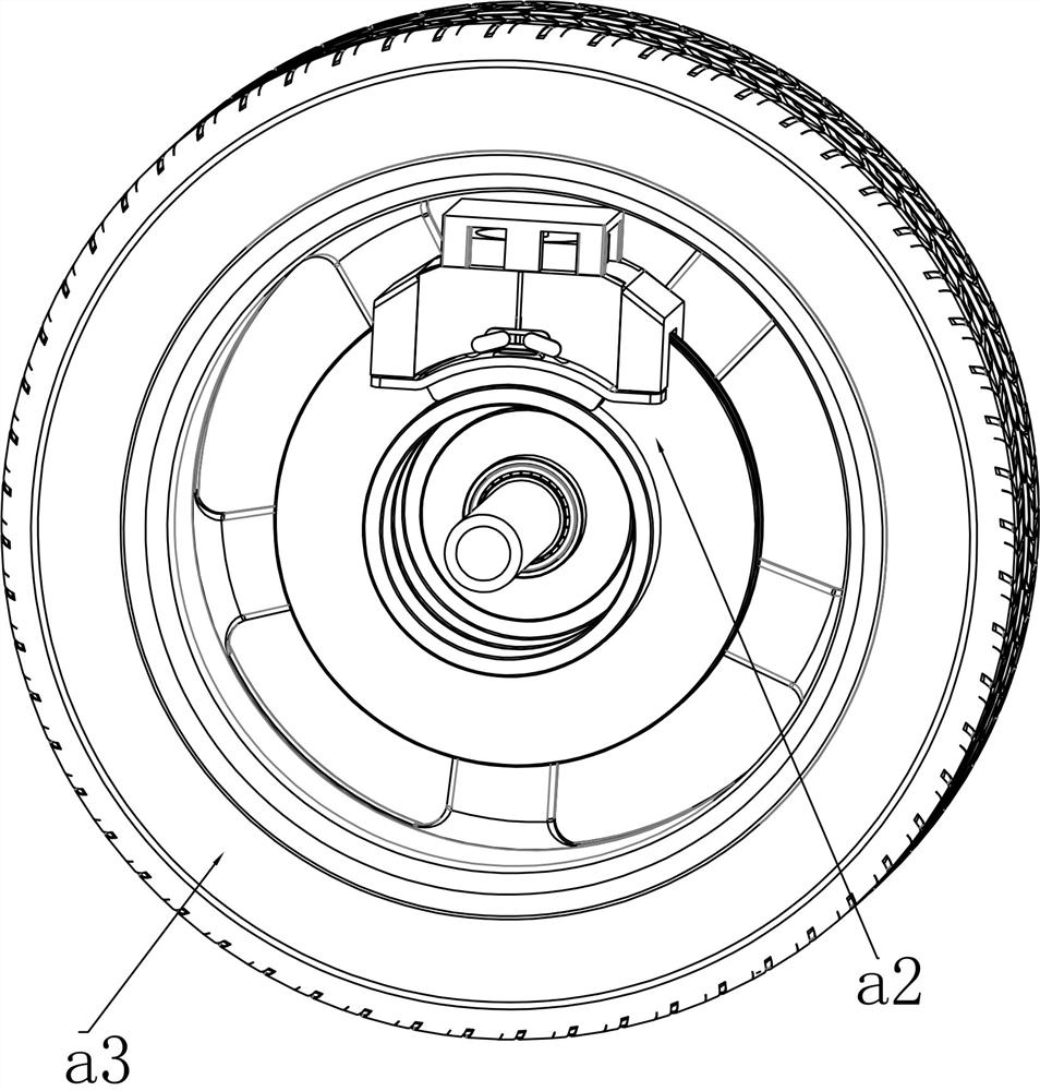 Brake system robot automobile integrating parking brake and service brake