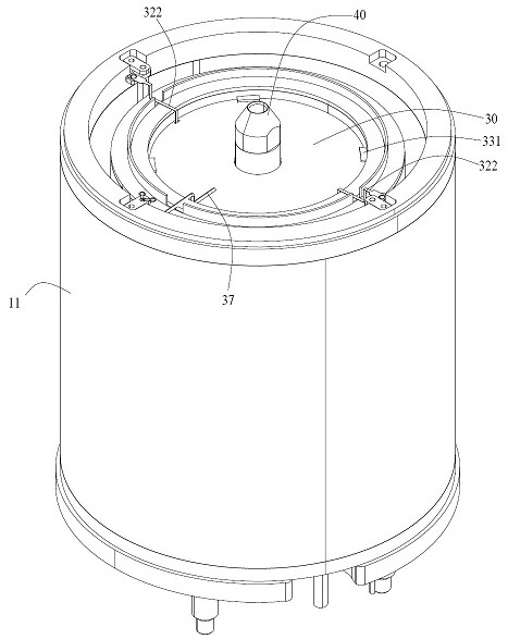 Heating crucible for vacuum evaporation and vacuum evaporation device