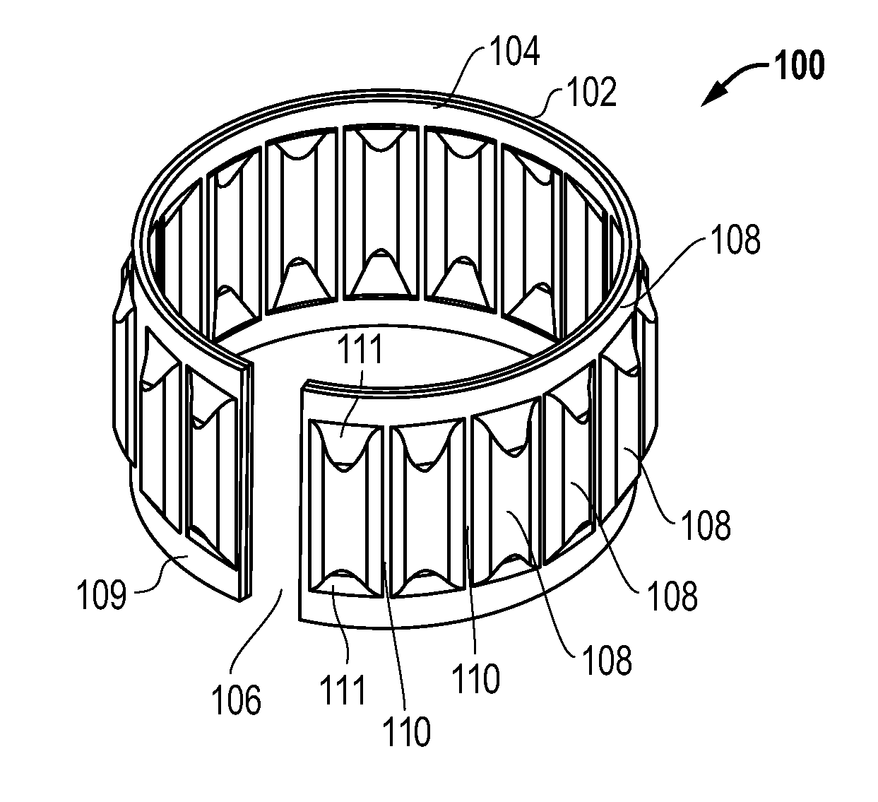 System, method and apparatus for tolerance ring control of slip interface sliding forces