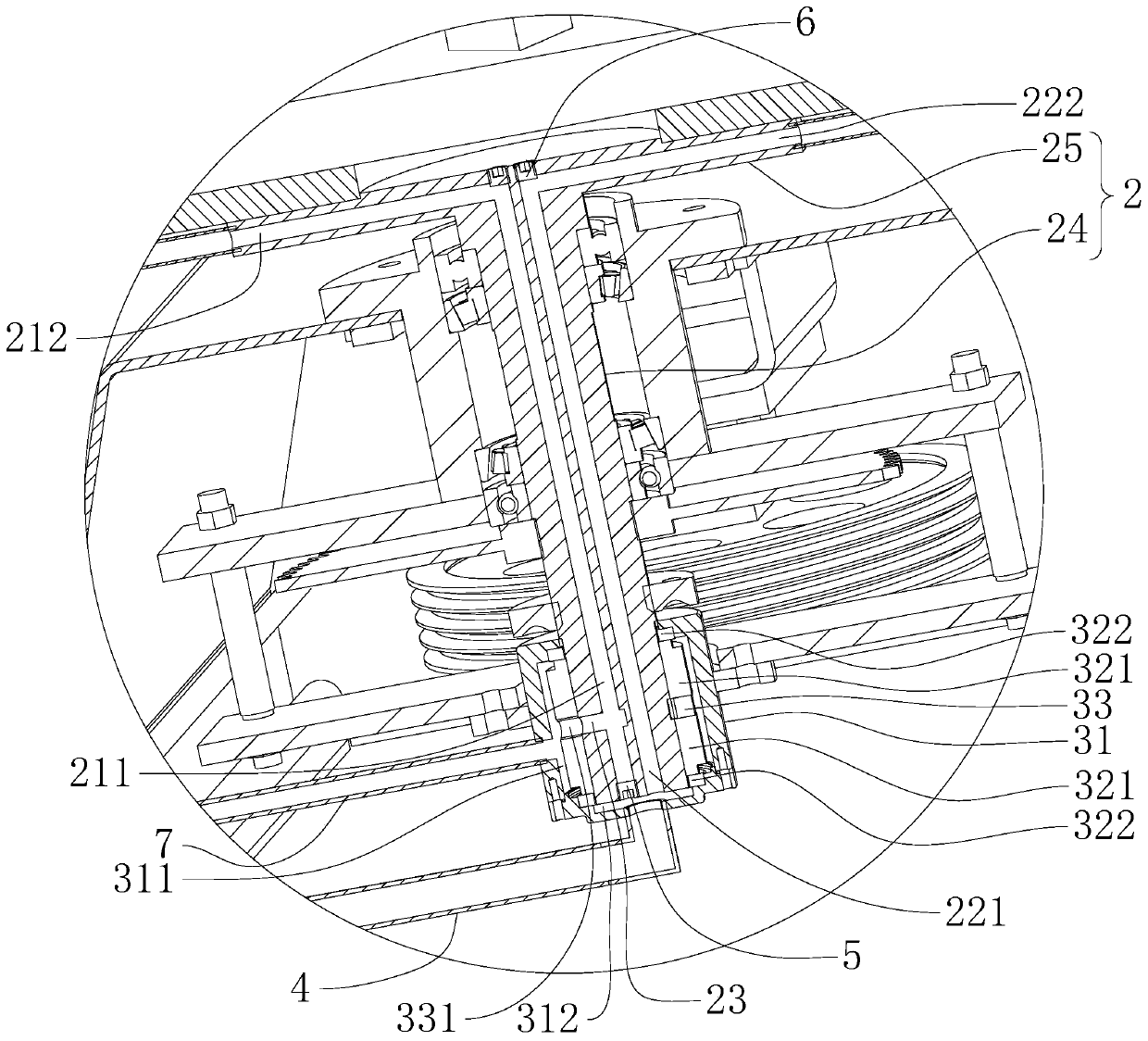 Cooling device of dough mixer and dough mixer including the same