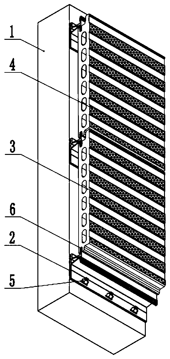 Prefabricated combined wall of civil building