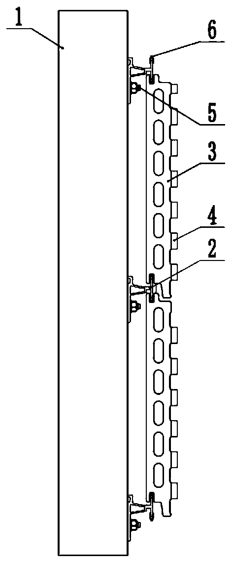 Prefabricated combined wall of civil building