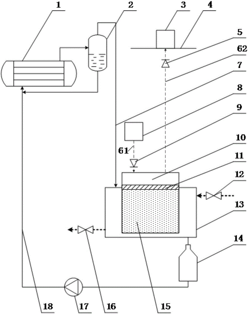 Deep sea fresh water lifting and conveying system with power type separating heat pipe