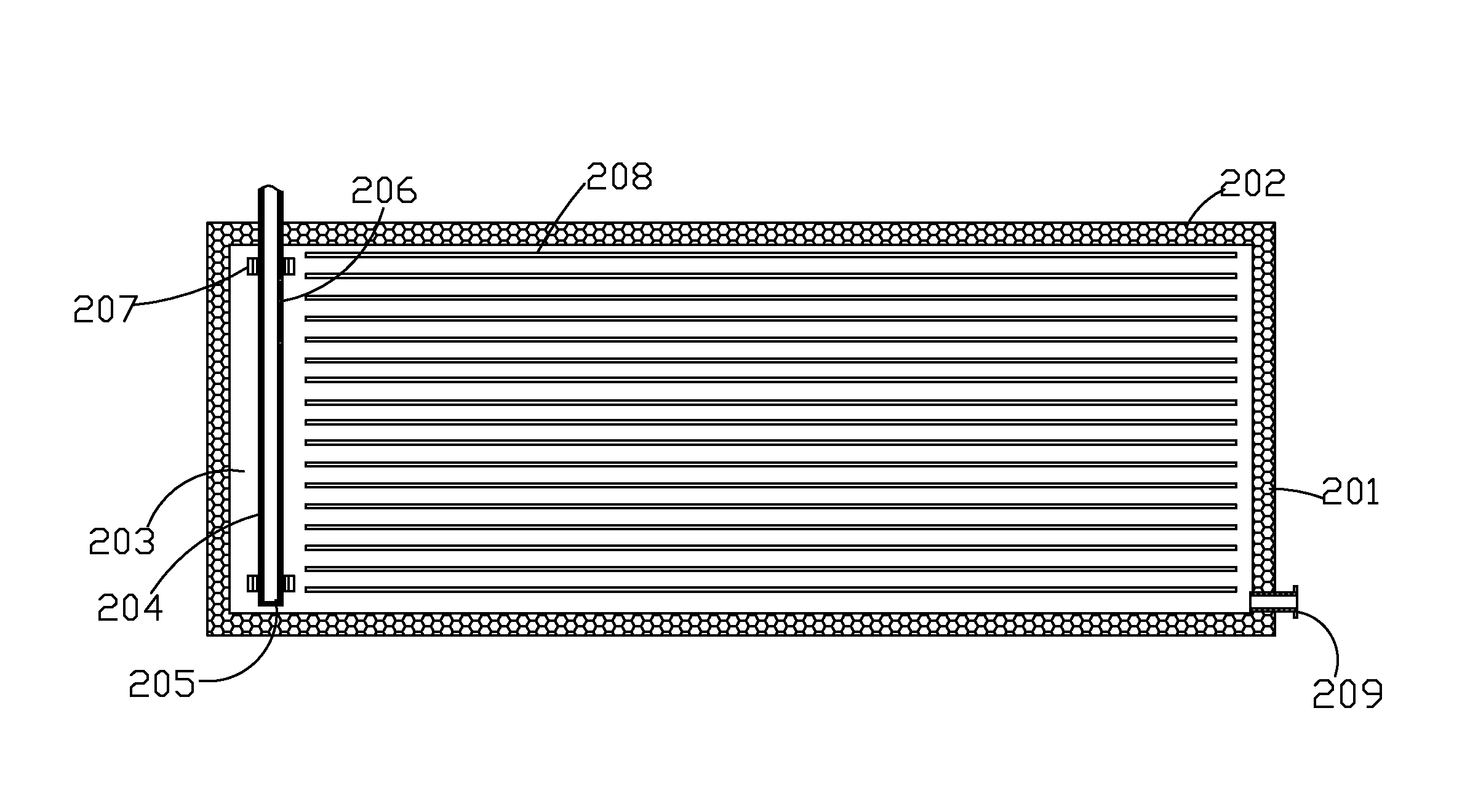 Open-flow solar collector