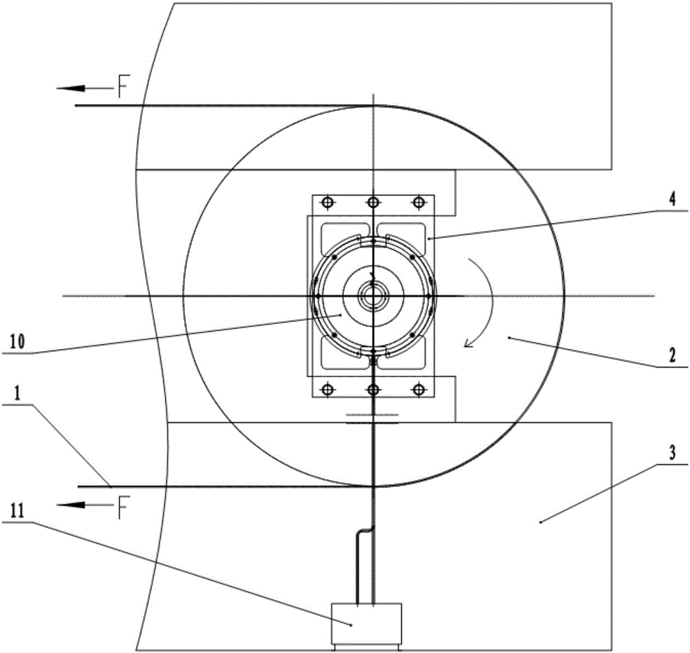 Driving mechanism of steel band driving roller in plastic film casting machine