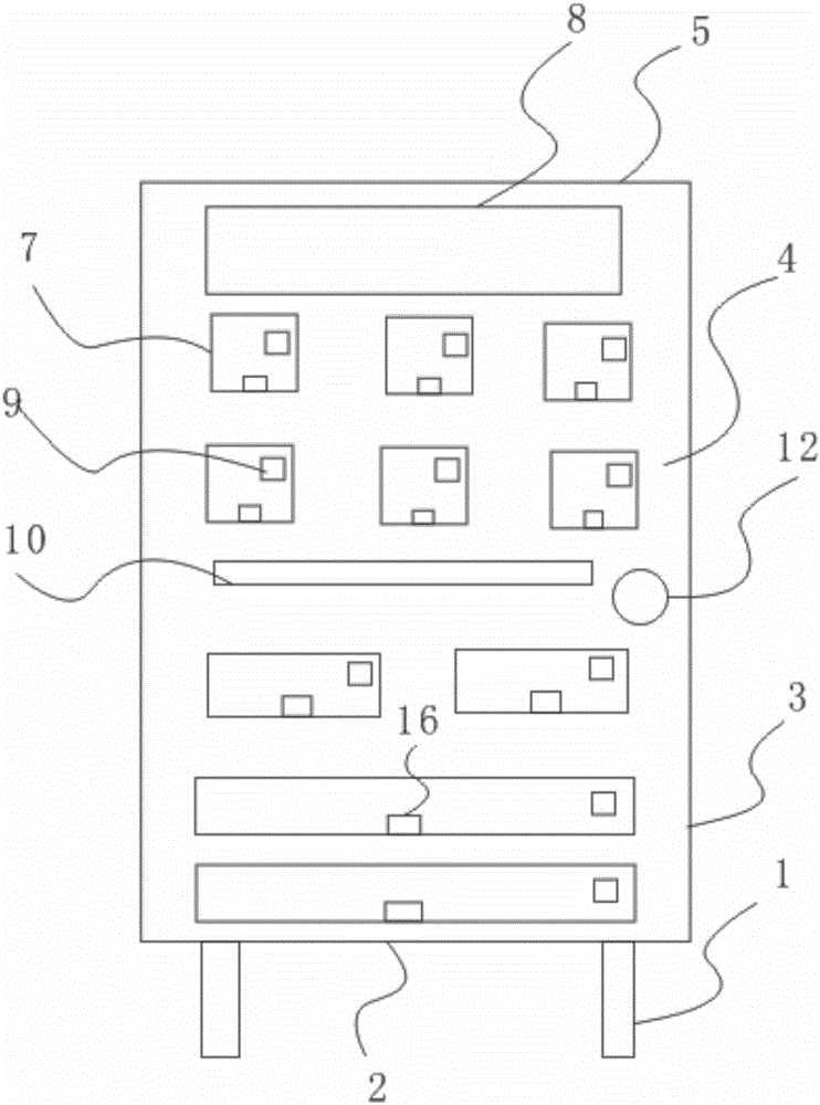 Smart vending machine facilitating picking up goods and preventing goods from being left behind