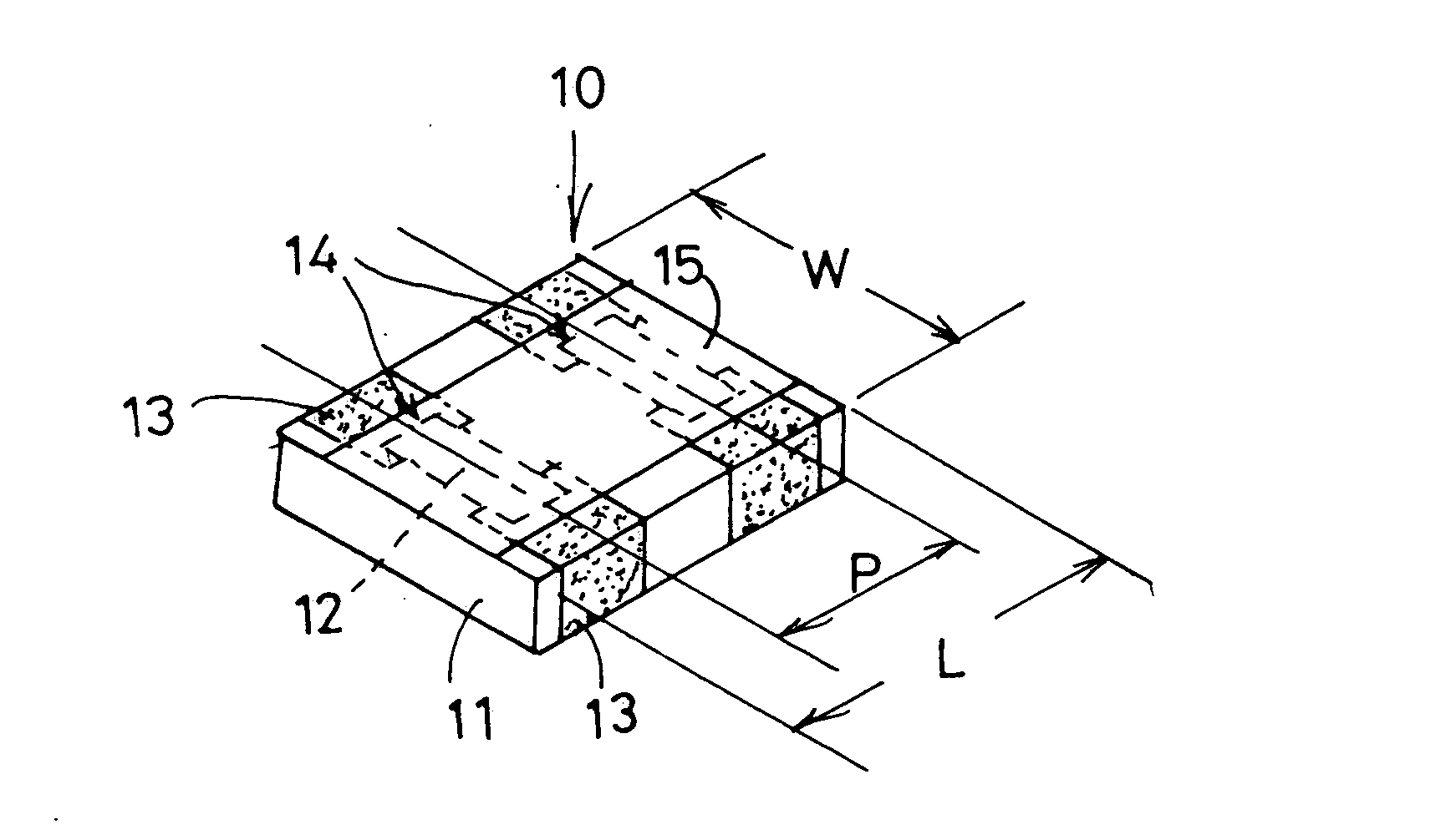 Mounting structure of double-path chip resistor