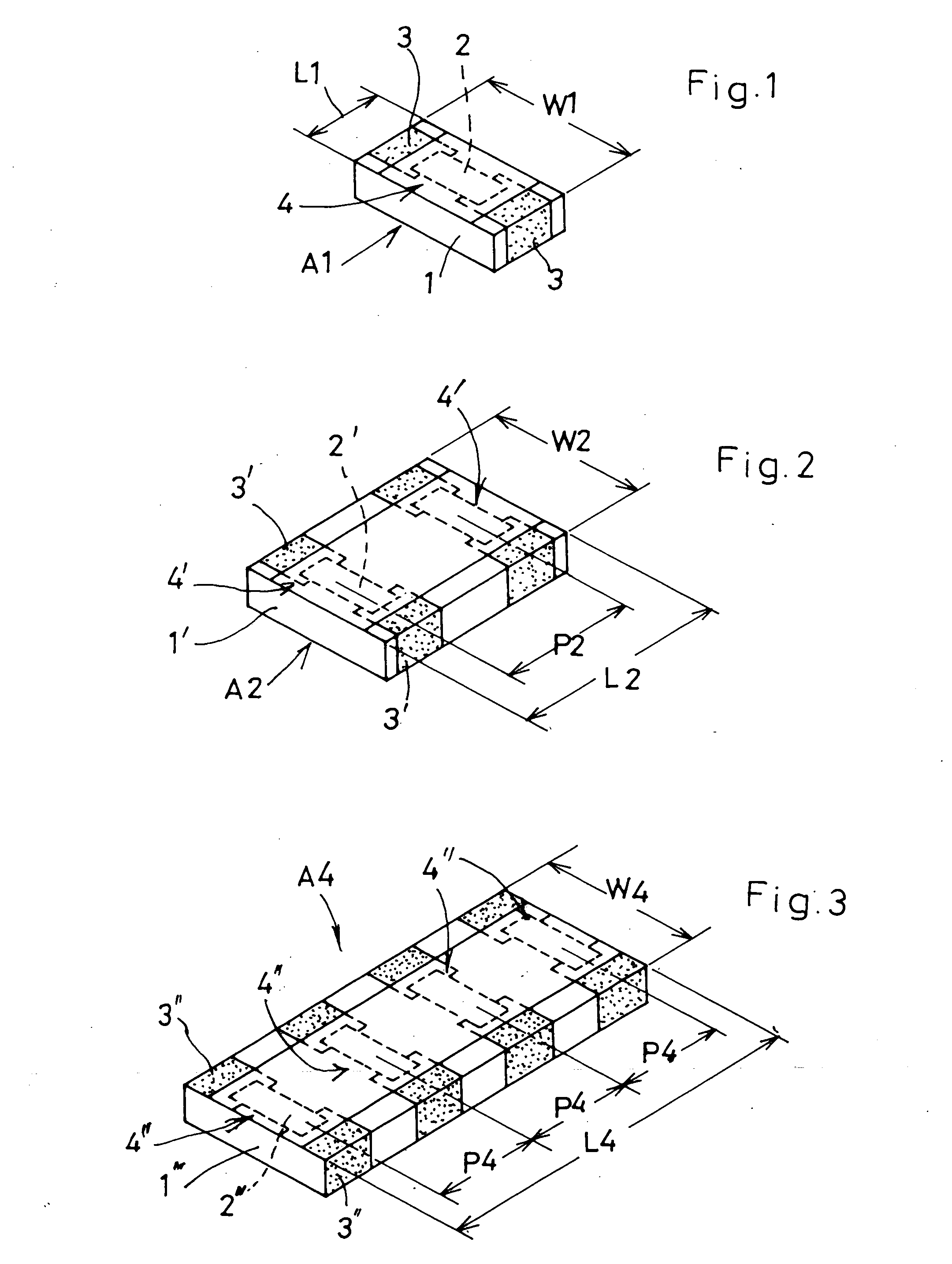 Mounting structure of double-path chip resistor