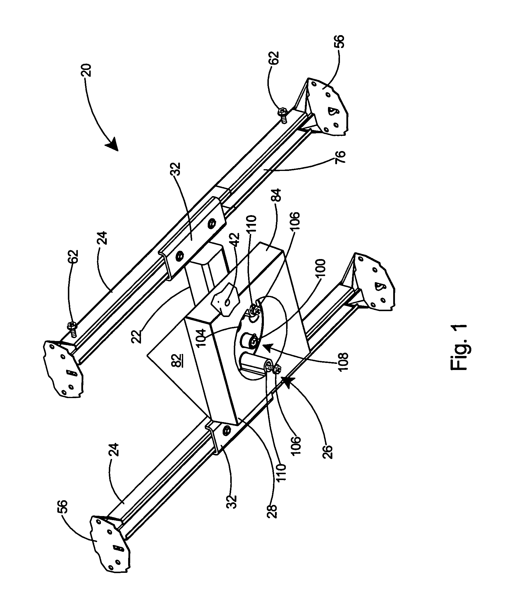 Adjustable bar for cathedral mount ceiling box