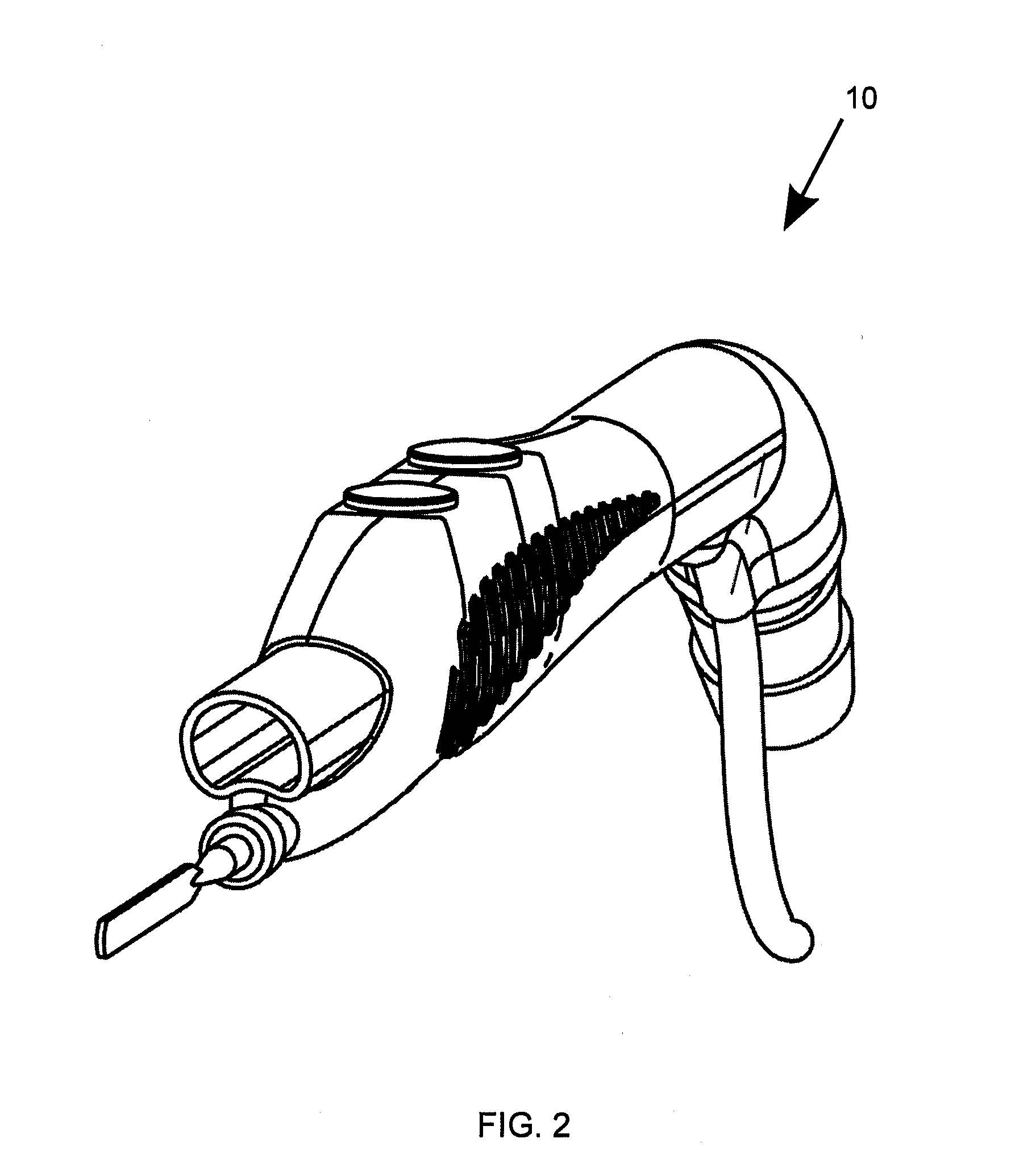 Electrosurgical device with vacuum port