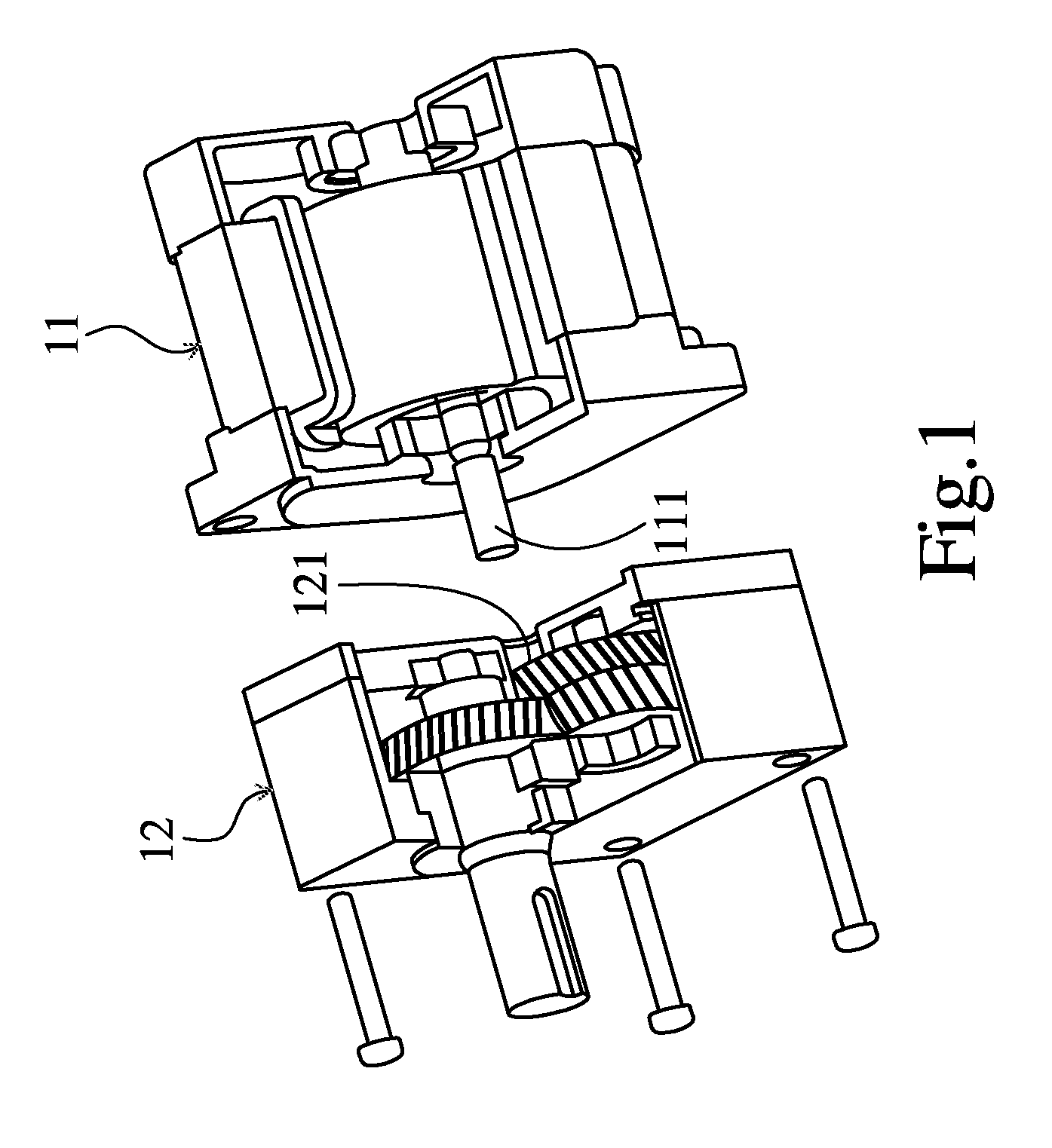 Ac motor with reduction mechanism