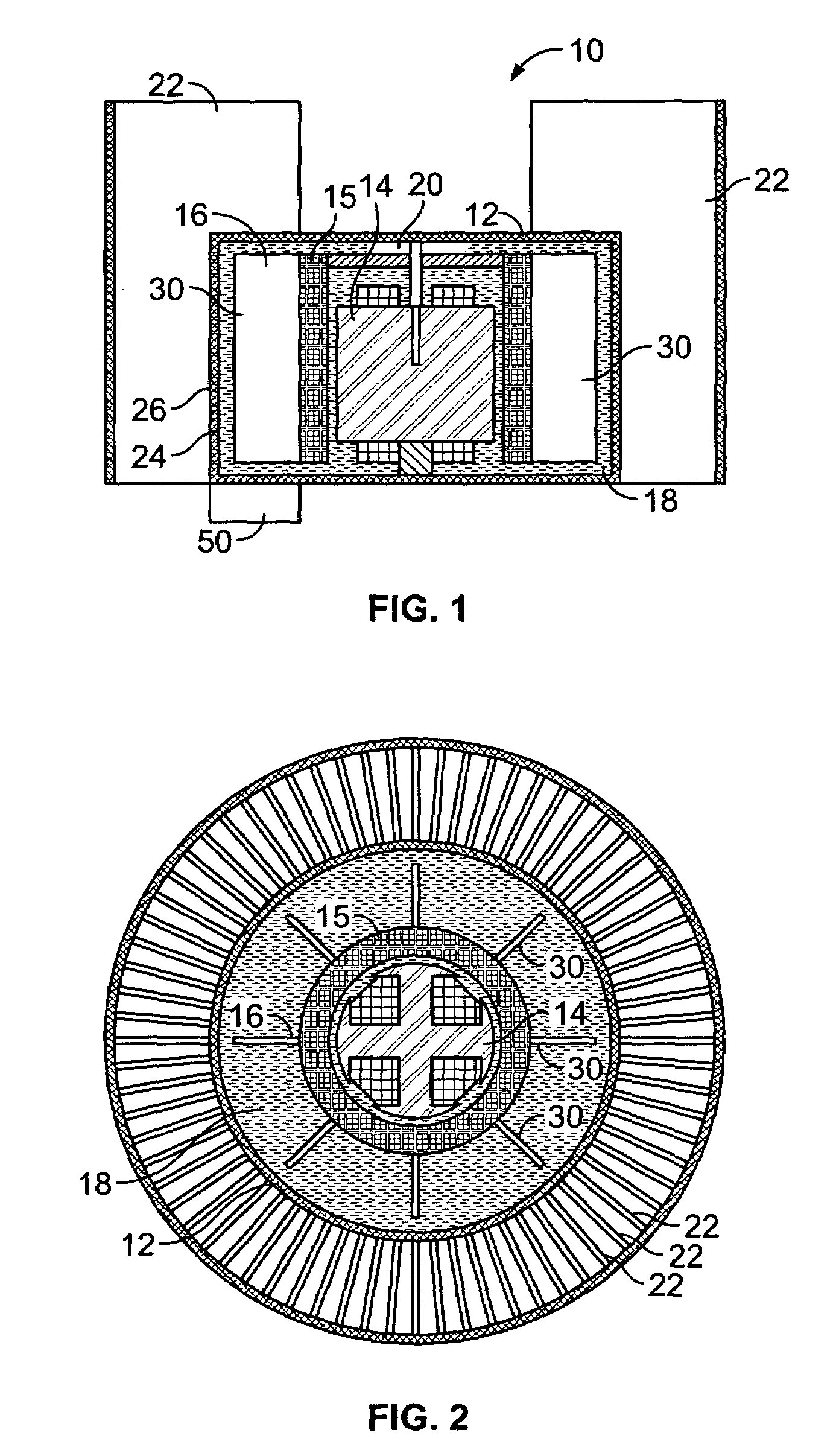 Integrated liquid cooling device with immersed electronic components