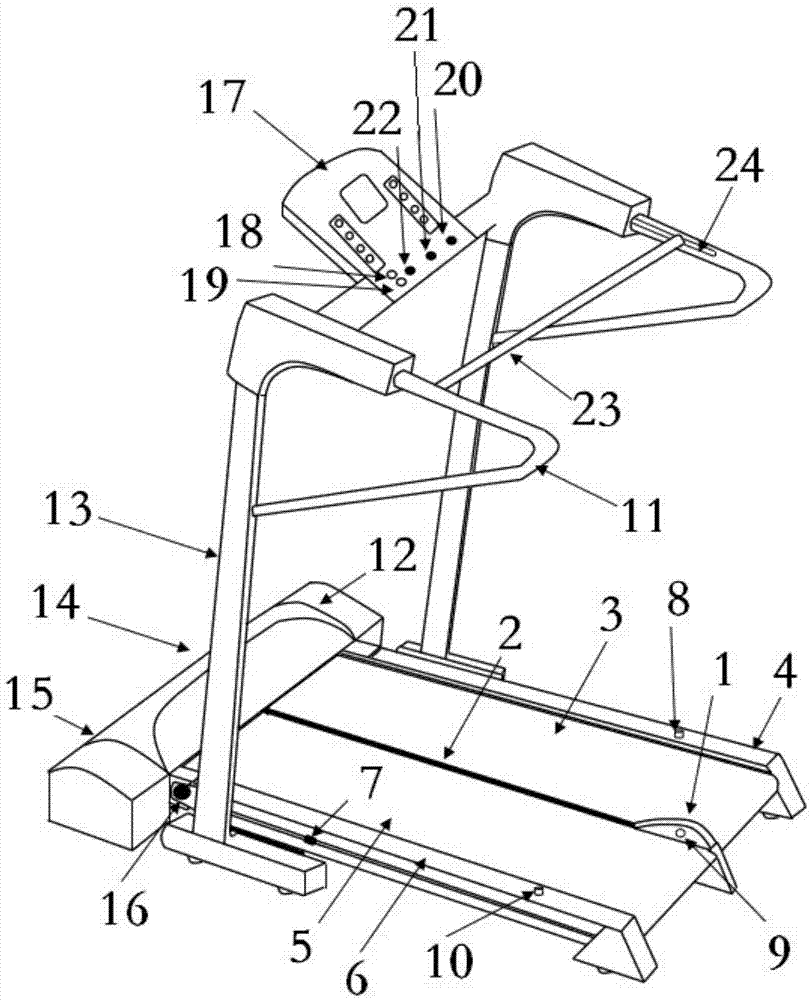 Double-runway parallel one-side-operating mountaineering machine