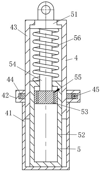 A motor with a shock absorber