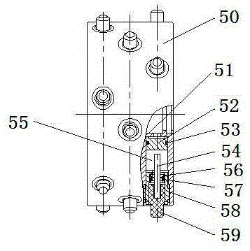 Circuit breaker and circuit breaker contact centering support device