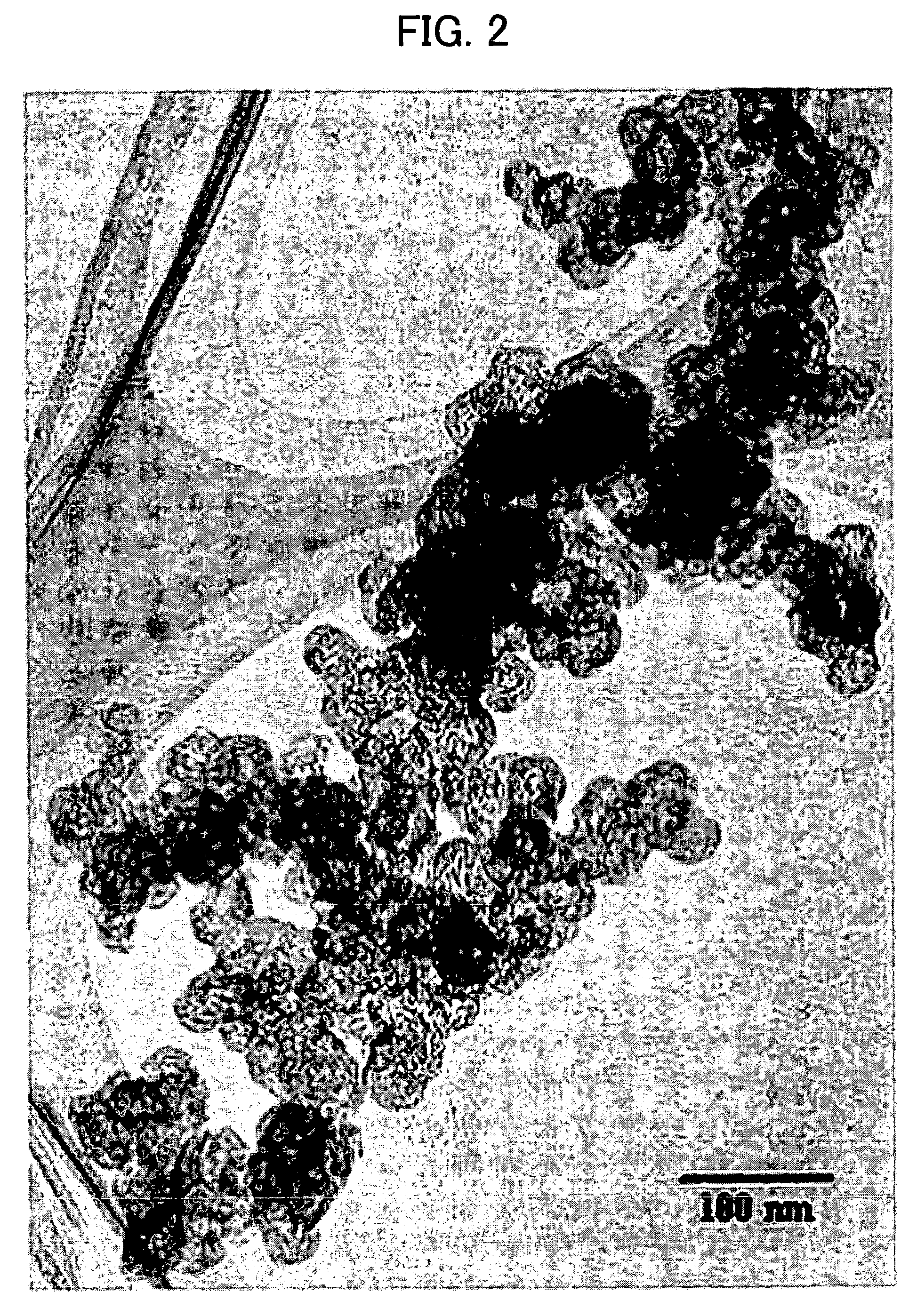 Nanocarbon composite structure having ruthenium oxide trapped therein