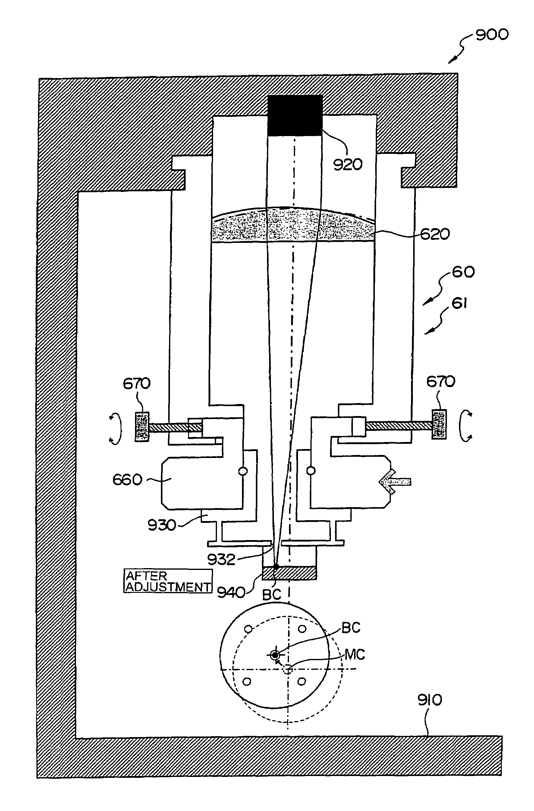 Nozzle presetter for laser machining tool of laser beam machine