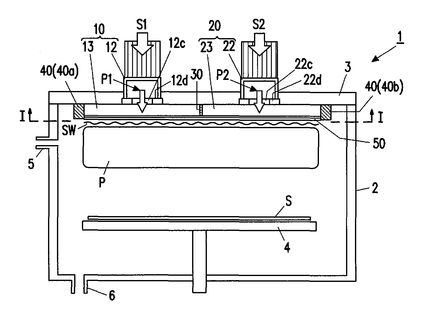 Surface wave excitation plasma processing system