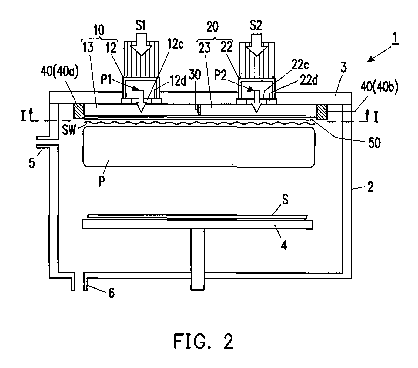 Surface wave excitation plasma processing system