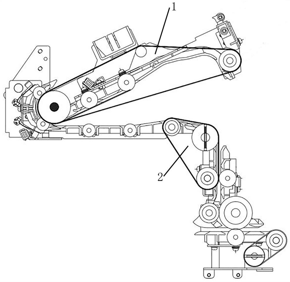 A banknote turning channel structure