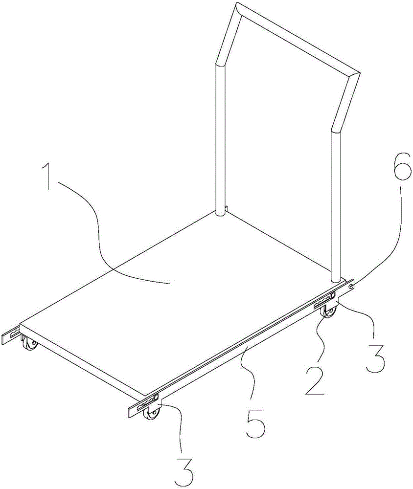 Trolley capable of shifting between turning and orientated straight driving