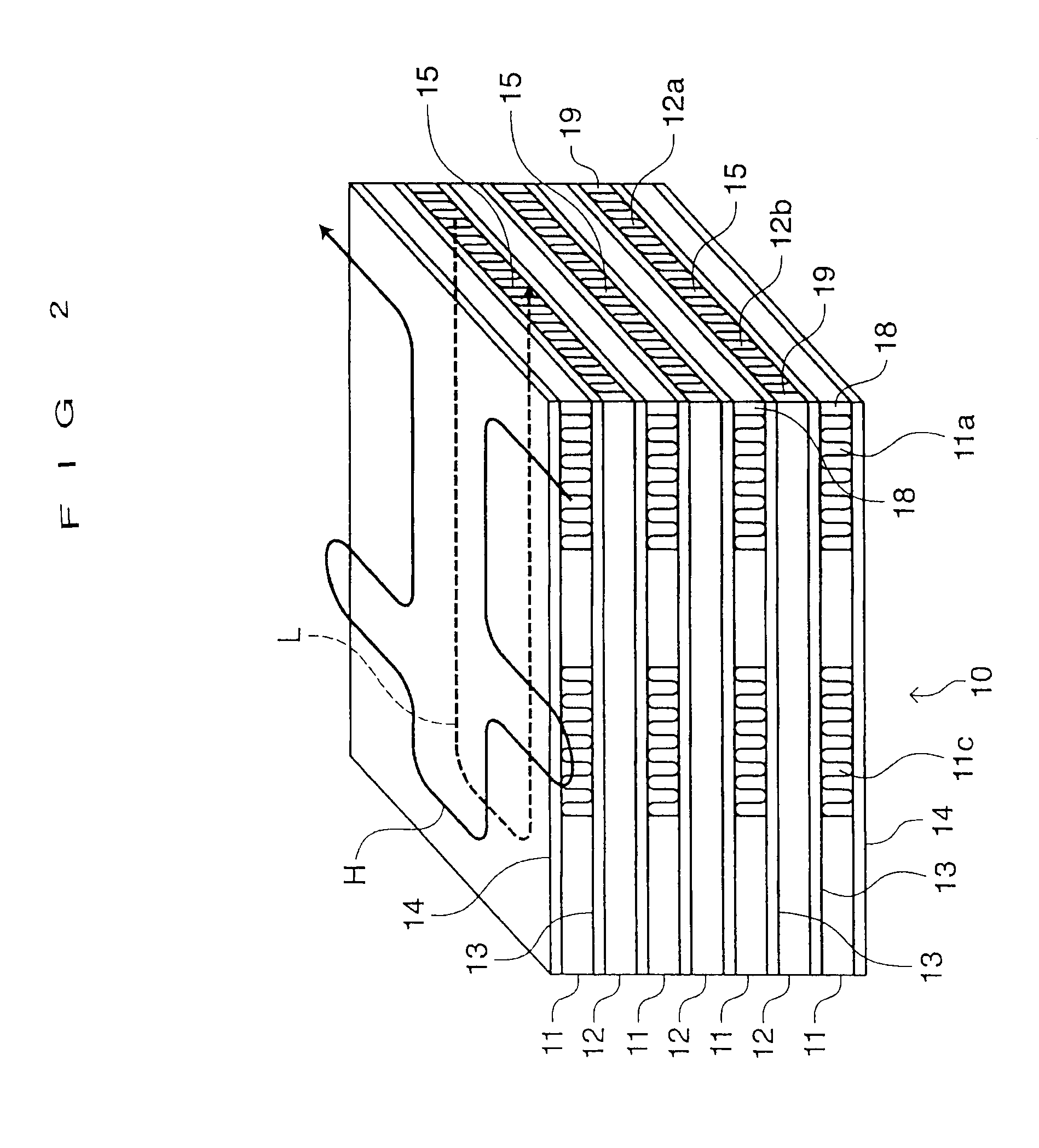 Stack type heat exchanger