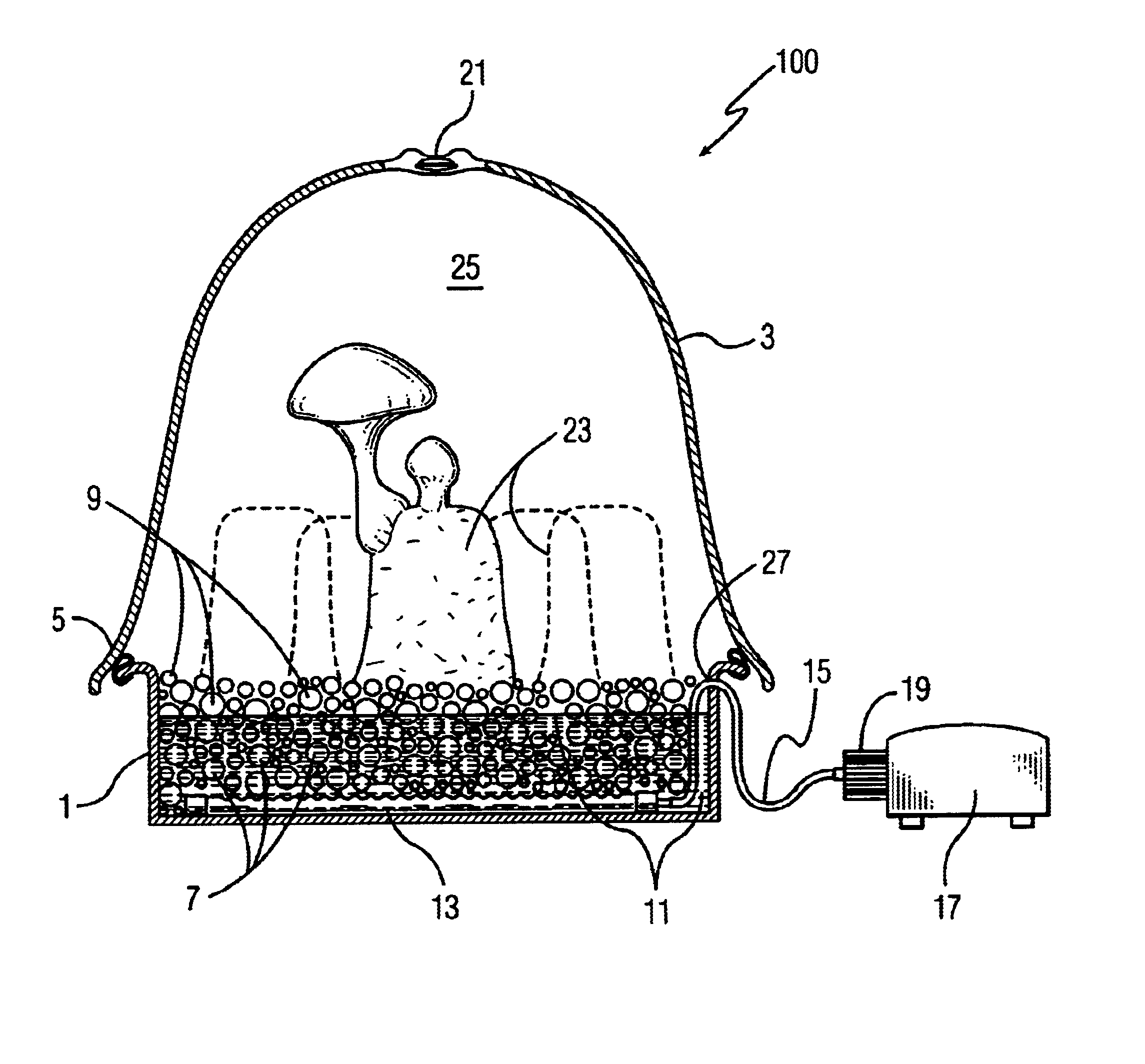 Self-automated mushroom growing system