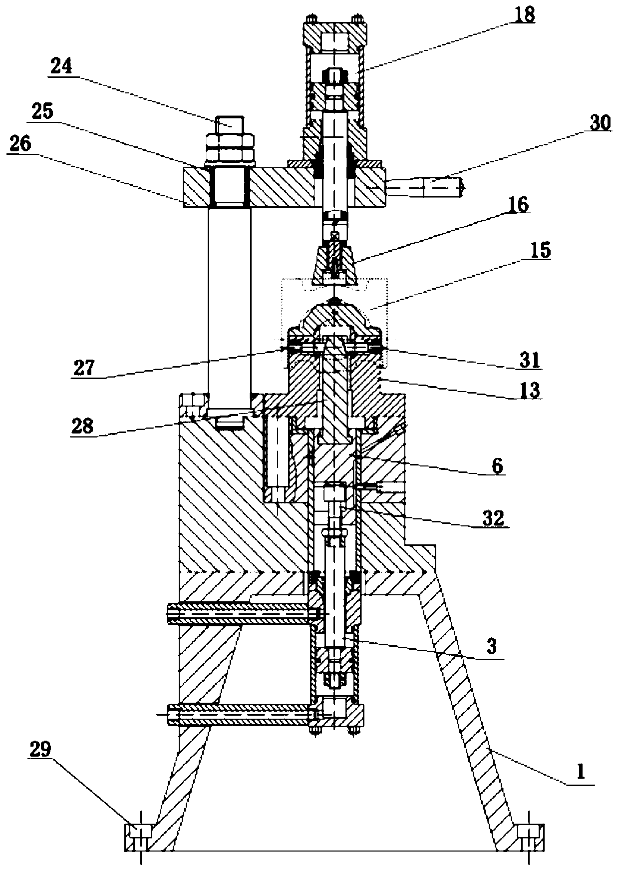 Die forging piston double-surface drilling fixture and double-surface drilling process thereof