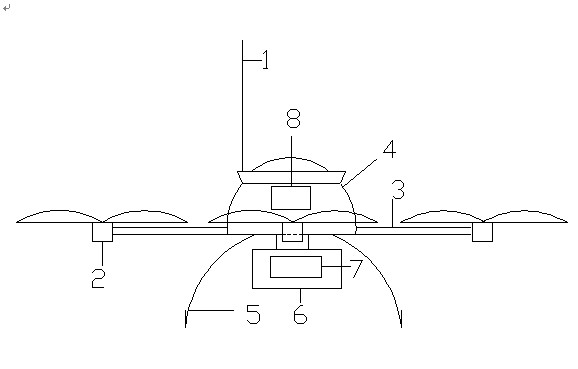 Traffic information acquisition system based on unmanned aerial vehicle and processing method of traffic information acquisition system