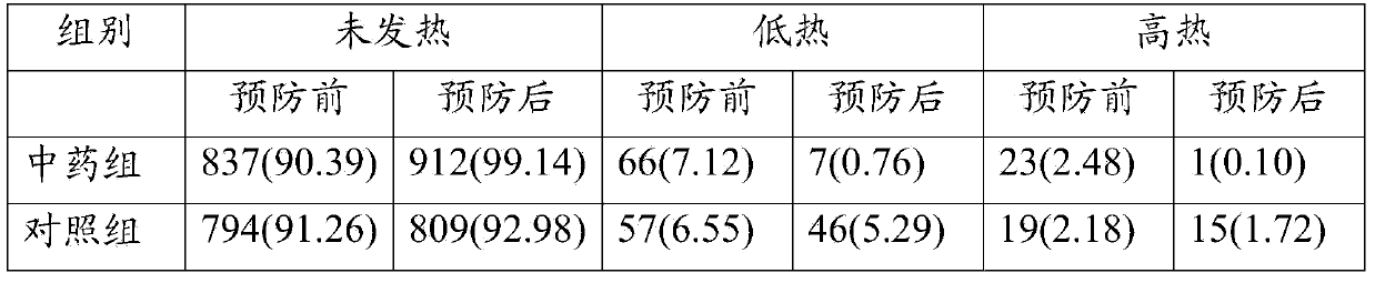 Traditional Chinese medicine preparation for preventing influenza