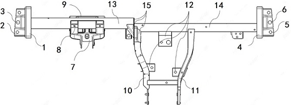 Modularized cross beam with flexible design