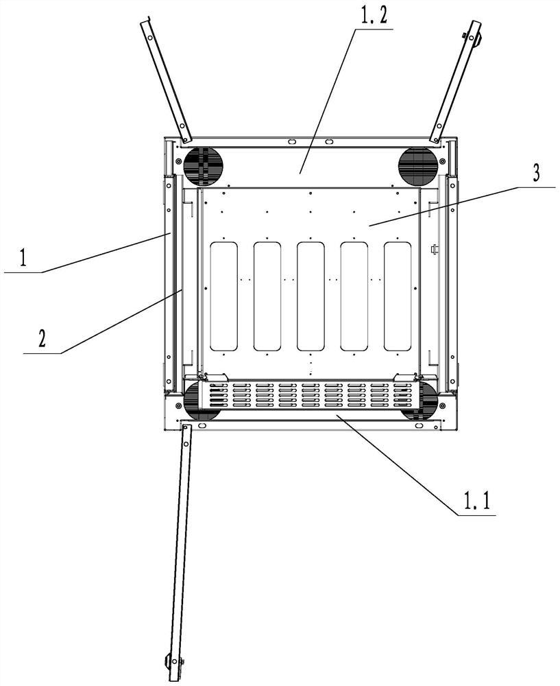 A BBU vertical installation cabinet with good heat dissipation effect