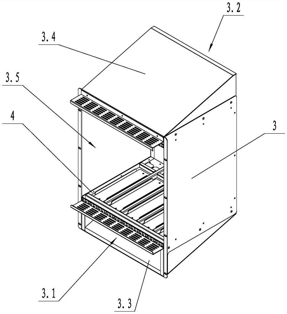 A BBU vertical installation cabinet with good heat dissipation effect