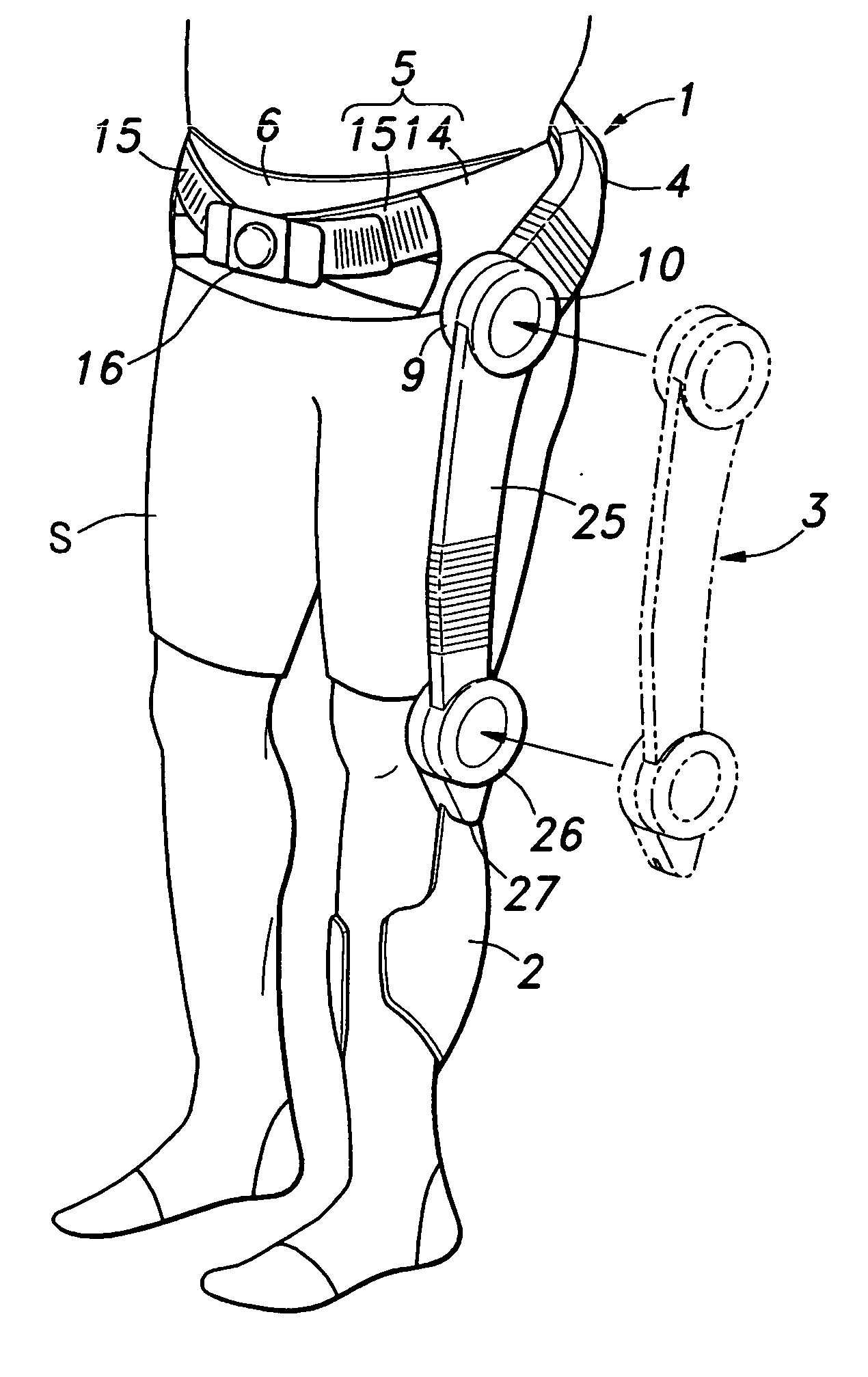 Walk assisting device