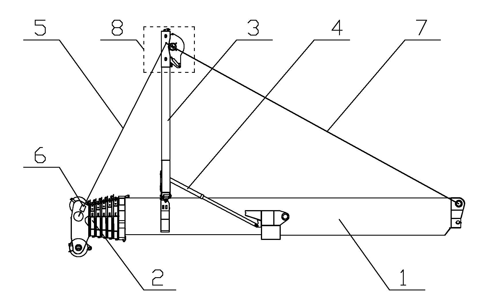 Crane and super-lifting and tensioning control system and method thereof