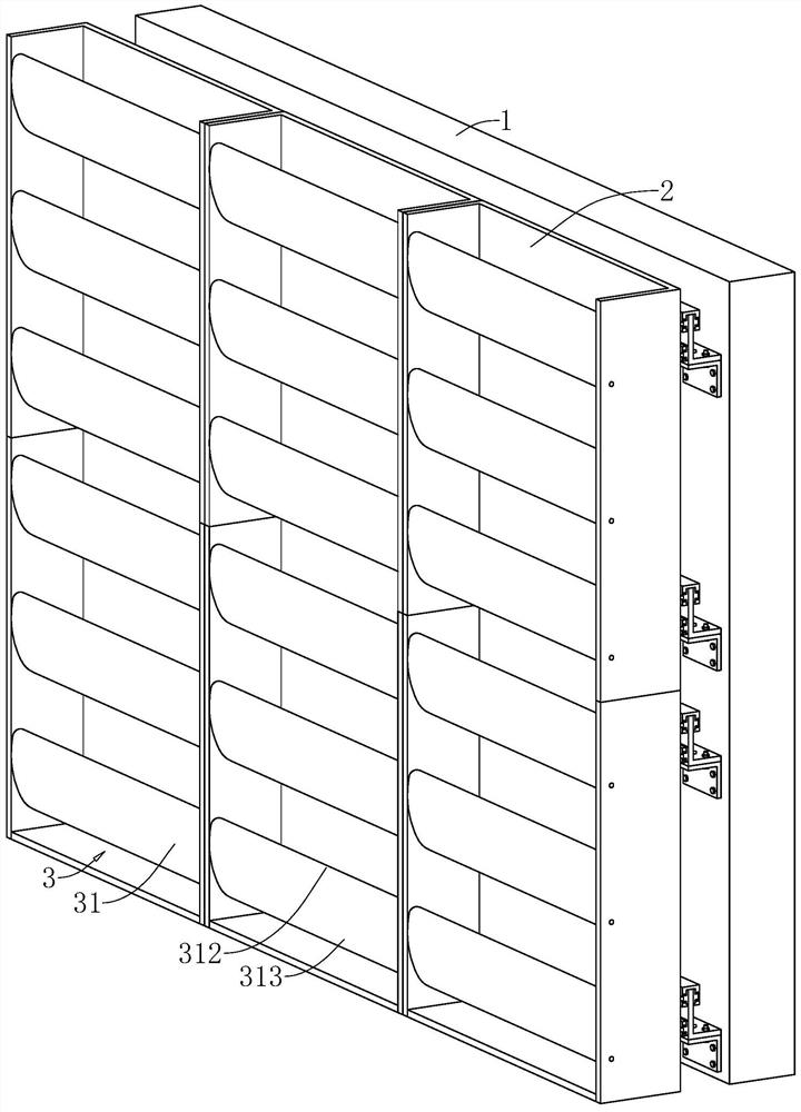 Ecological building wall greening system