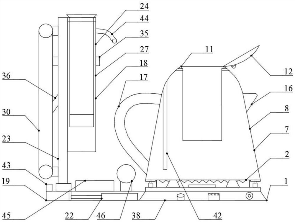 A fully automatic safe decoction device with weighing function