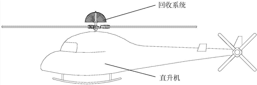 Recovery system of helicopter